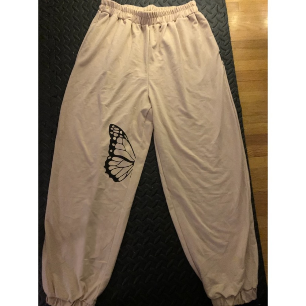 SHEIN Butterfly Sweatpants